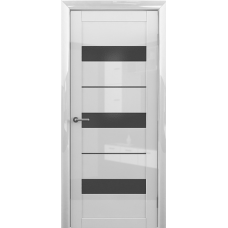 Дверь межкомнатная ALBERO Мегаполис GL ПРАГА GL Белый глянец, стекло графит Дверь межкомнатная ALBERO Мегаполис GL ПРАГА GL Белый глянец, стекло графит